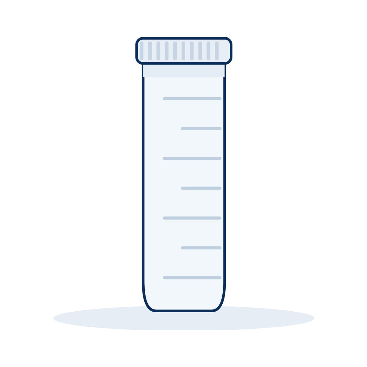 CliniEco sterile 15 mL centrifuge tubes stocked for the laboratory bench