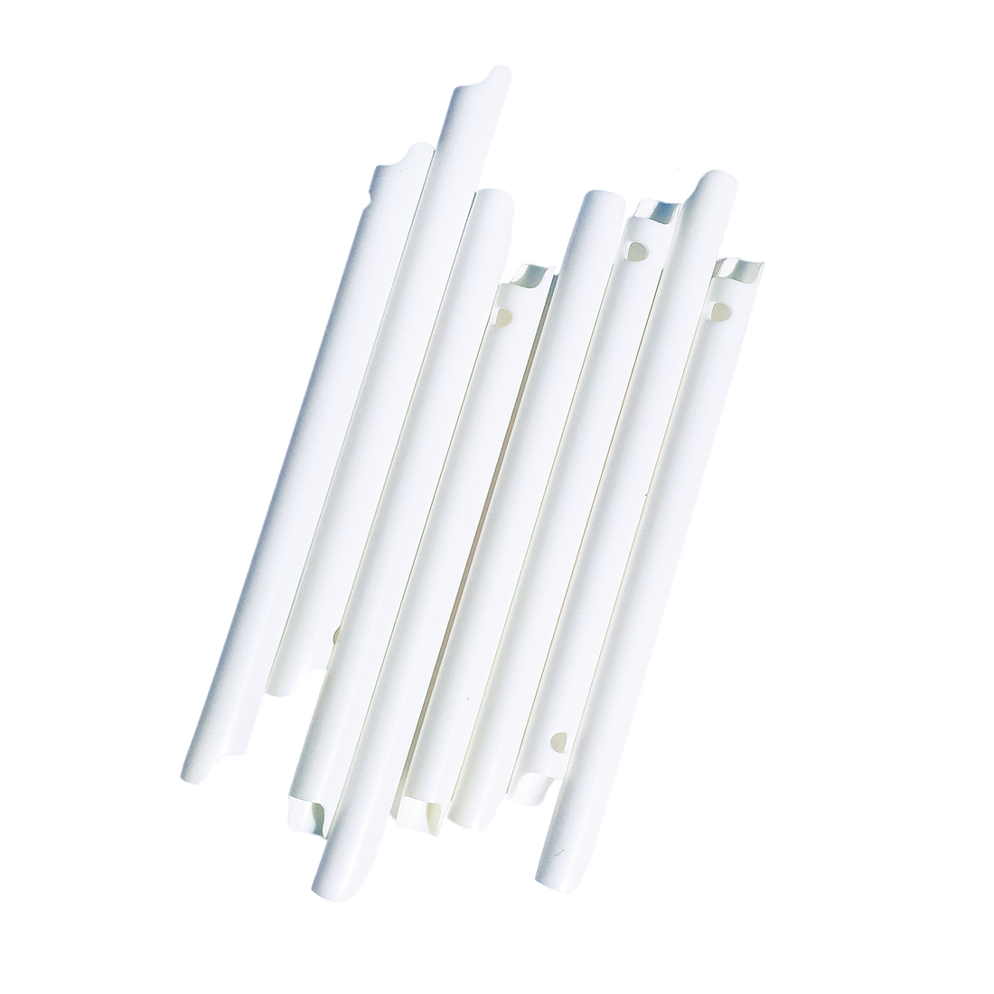 High-volume evacuation tips used for aerosol and moisture control during a dental procedure with a handpiece