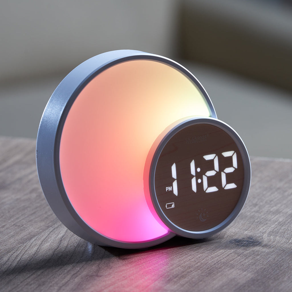 Wake-Up Light - Sunrise Alarm Clock with 7 Color LED - Wellness - CliniEco Medical Canada