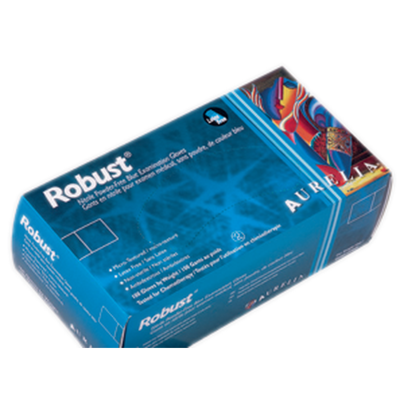 Aurelia Nitrile Examination Gloves — Robust 5.0 mil, Powder-Free, Fully Textured, 100 Count