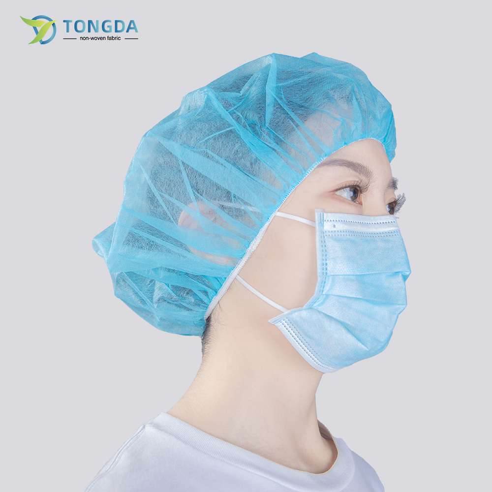 CliniEco Medical Bouffant Caps — 24-inch, Non-Woven, 100-Pack — additional view