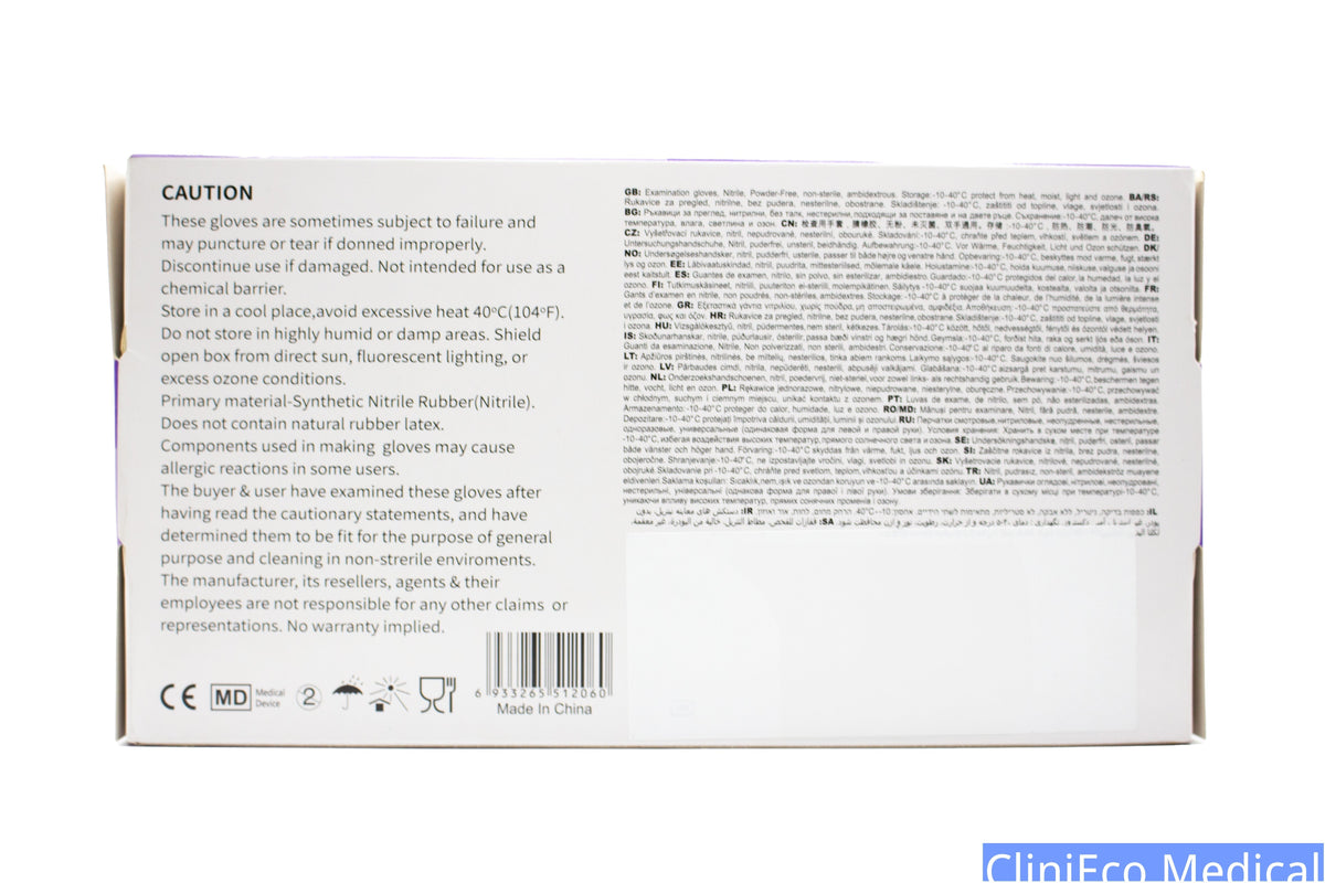 CliniEco Medical Nitrile Gloves — 4mil Standard, Blue, 100-Pack — additional view