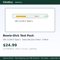 CliniEco Medical Bowie-Dick Test Pack — ISO 11140-5 Type 2, Daily Vacuum Check, 6-Pack