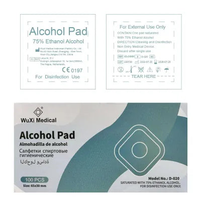 CliniEco Medical Alcohol Prep Pads — 70% Isopropyl, 200-Pack