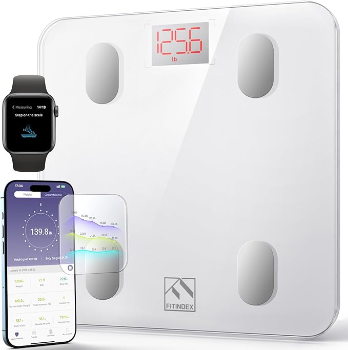 Smart Body Fat Scale - Bluetooth Digital BMI Scale