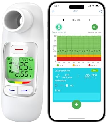 EcoSource Peak Flow Meter — Lung Function Monitor for Asthma