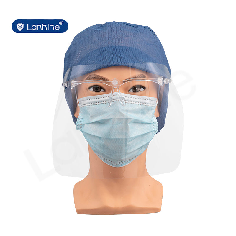 CliniEco Medical Face Shield — Anti-Fog PET, Individually Wrapped, 24-Pack