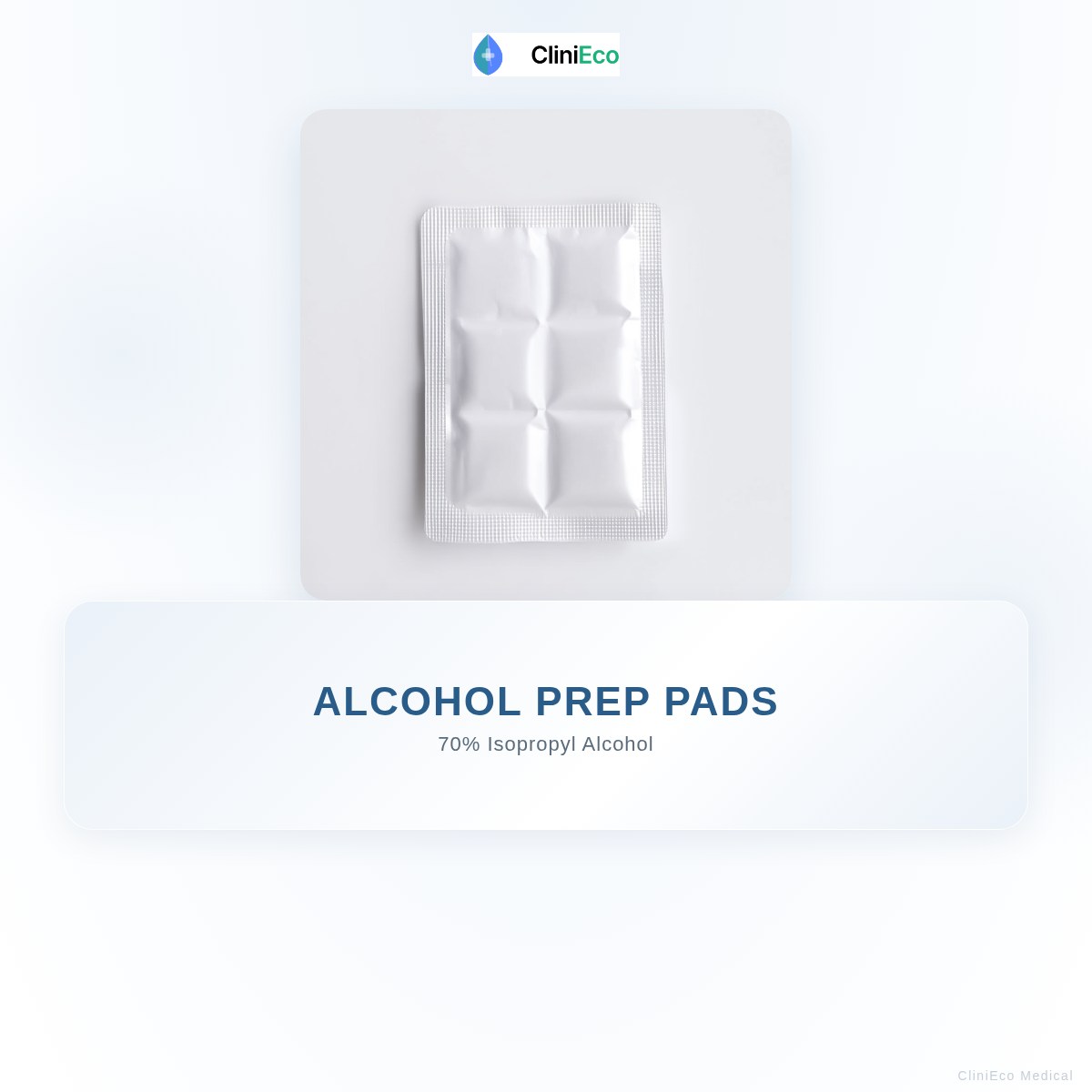 CliniEco Medical Alcohol Prep Pads — 70% Isopropyl, 200-Pack — additional view