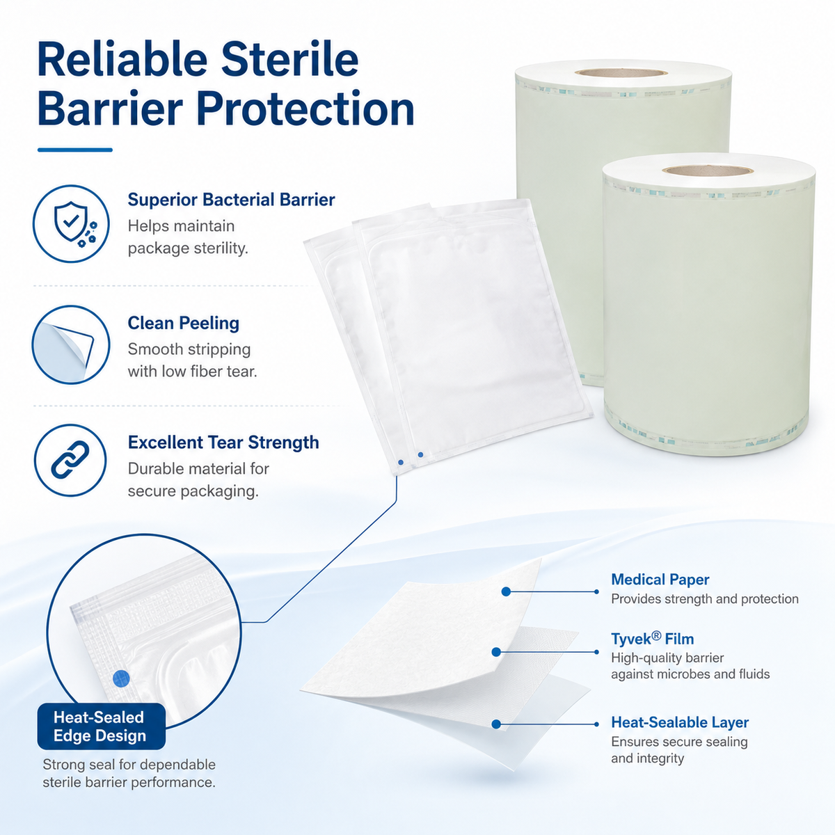 CliniEco Autoclave Tape — Sterilization Indicator Tape, 3-Roll Set - Image 7