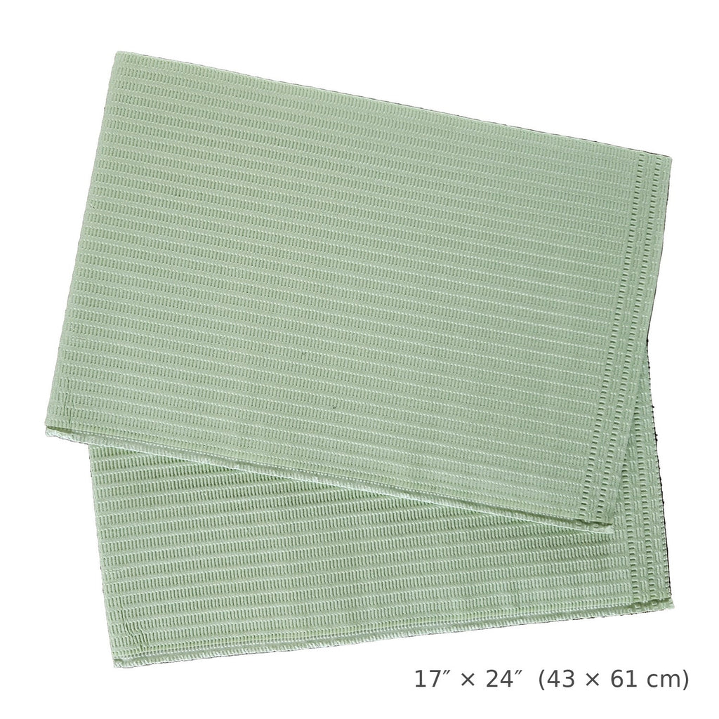 Aurelia dental bibs 17 x 24 in (43 x 61 cm) - green, single bib