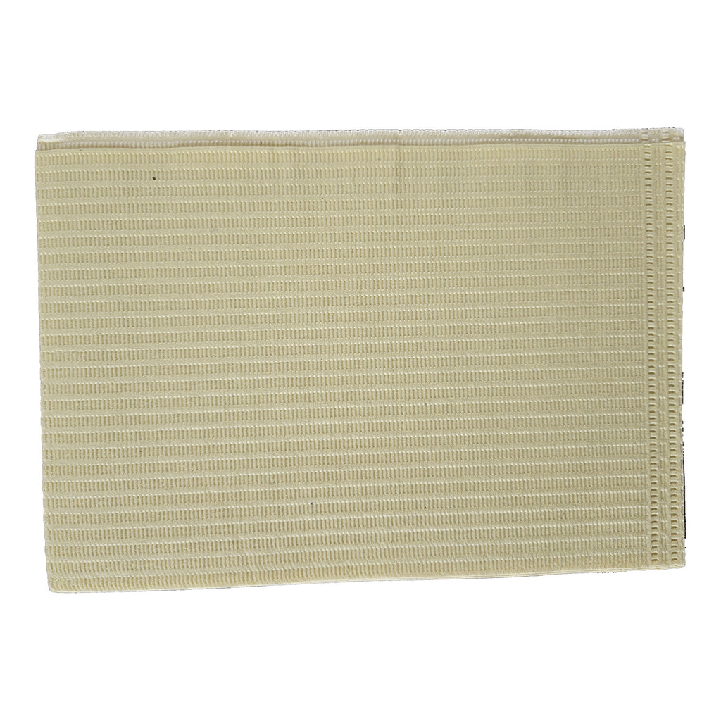 Aurelia dental bibs, cream white, single bib on white background