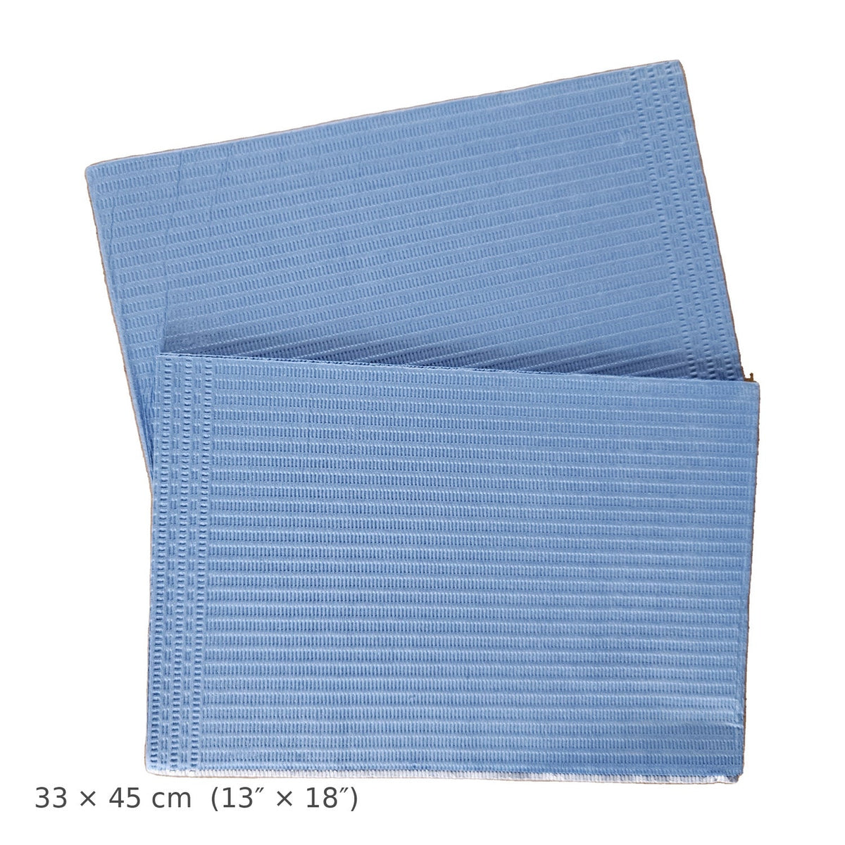 CliniEco dental bibs 33 x 45 cm (13 x 18 in) - blue, single bib