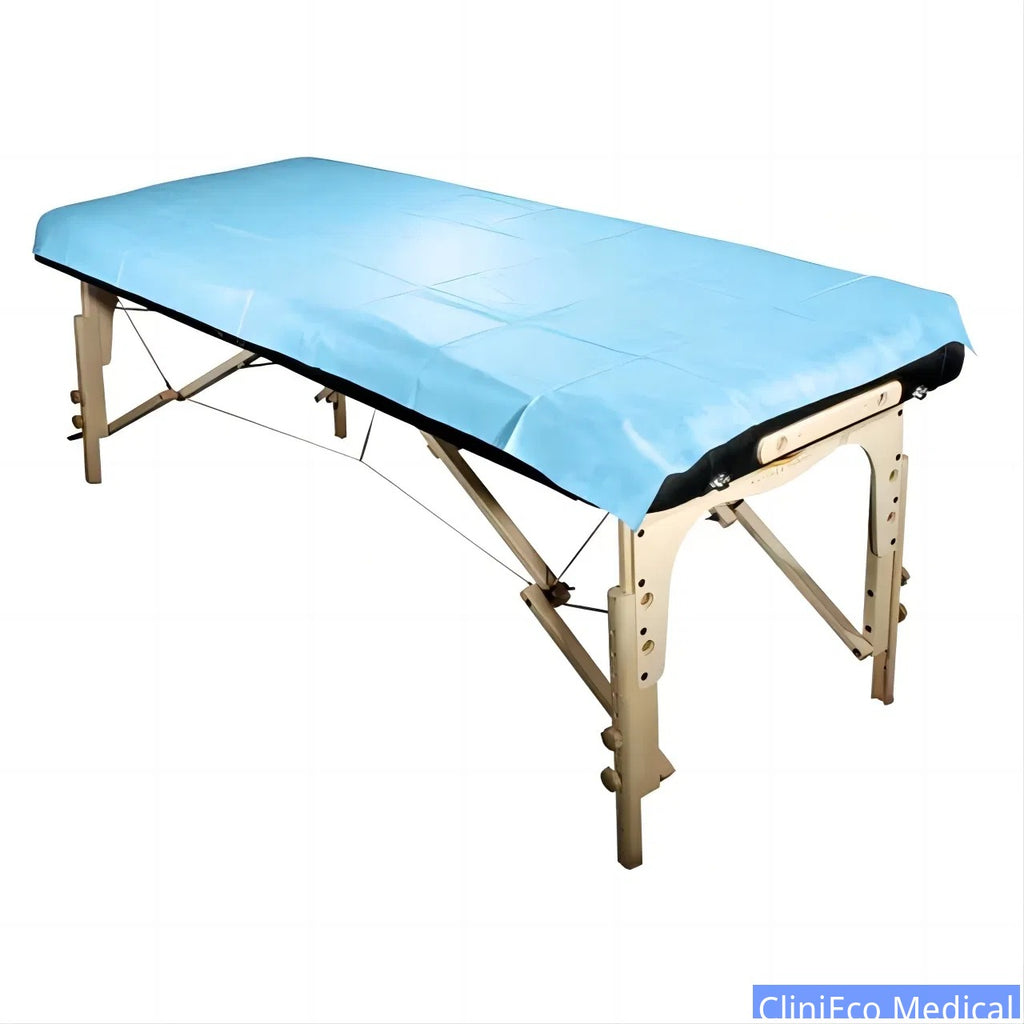 Disposable Bed Sheets - Non-Woven, 36x80 Inch, Smooth - Bed Sheets - CliniEco Medical Canada