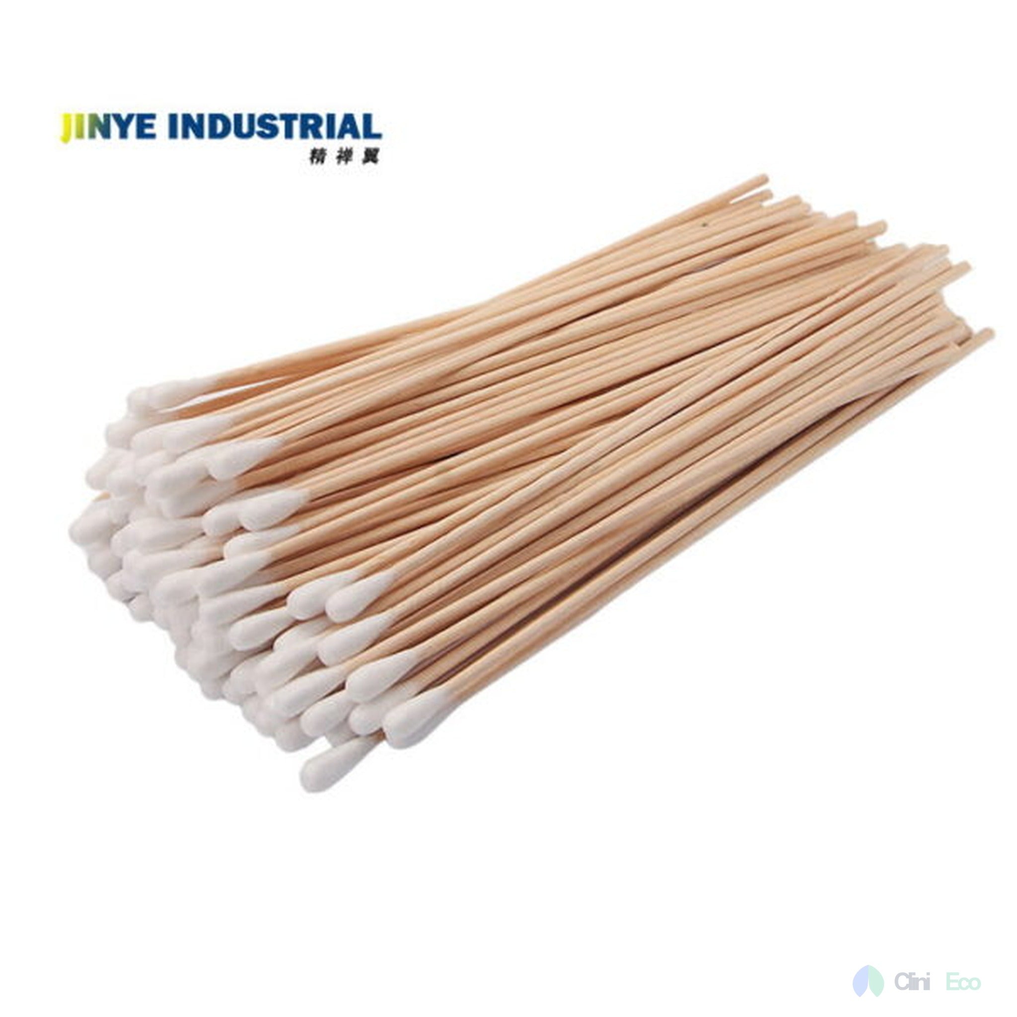 CliniEco Cotton Swabs - Sterile, 6 Inch, Double-Tipped, 100 Pcs