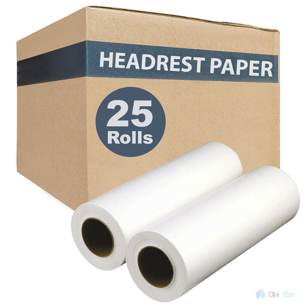 CliniEco Exam Table Paper - 18 Inch x 200 Feet, Smooth, White