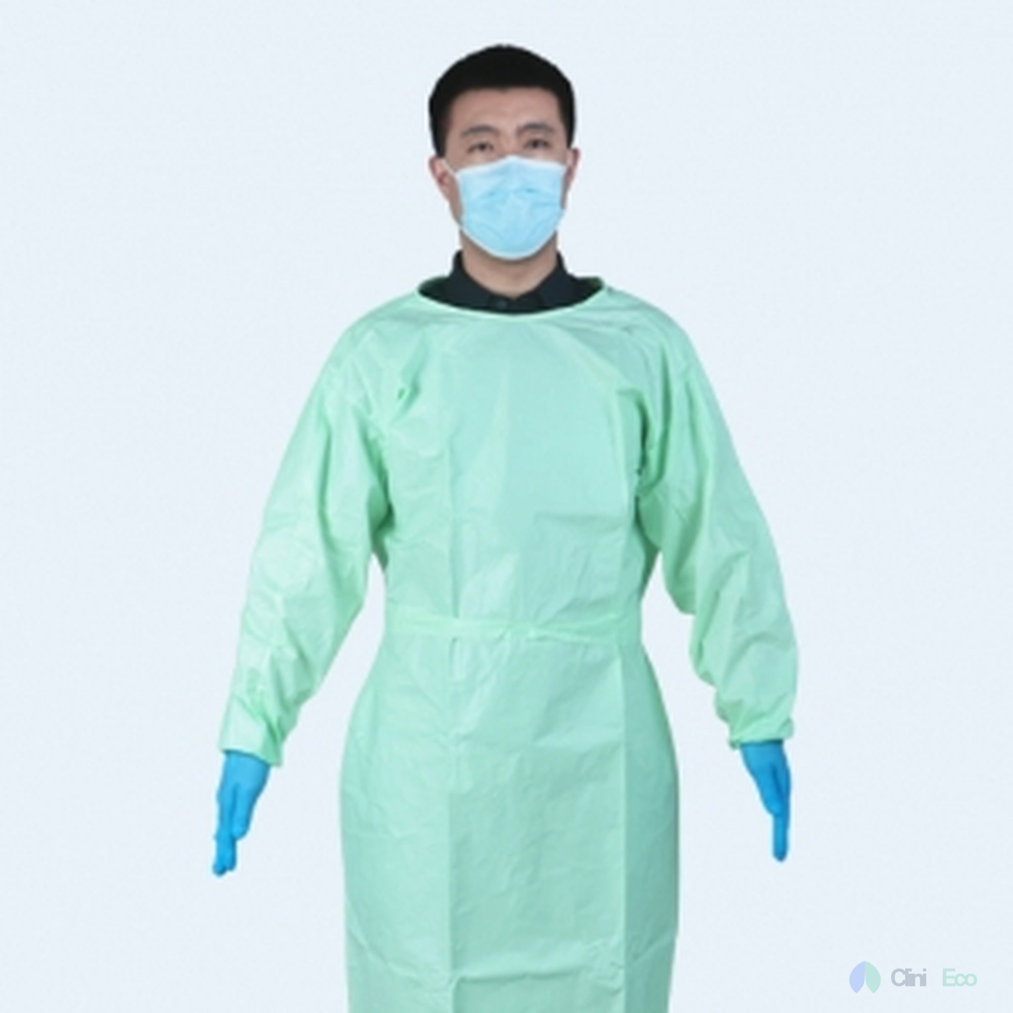 CliniEco Disposable Isolation Gowns - Level 1, Non-Woven, Fluid-Resistant