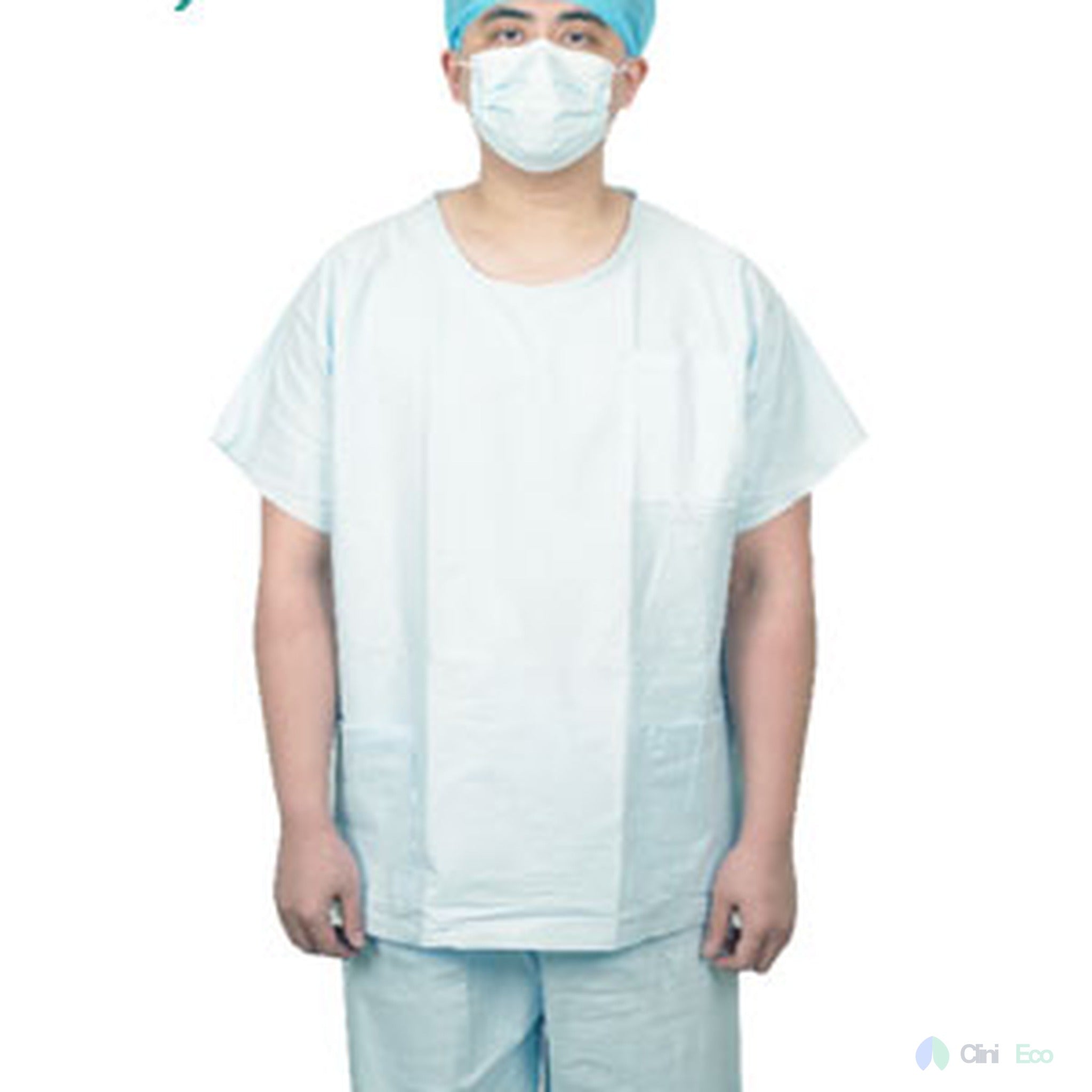 CliniEco Disposable Isolation Gowns - Level 1, Non-Woven, Fluid-Resistant
