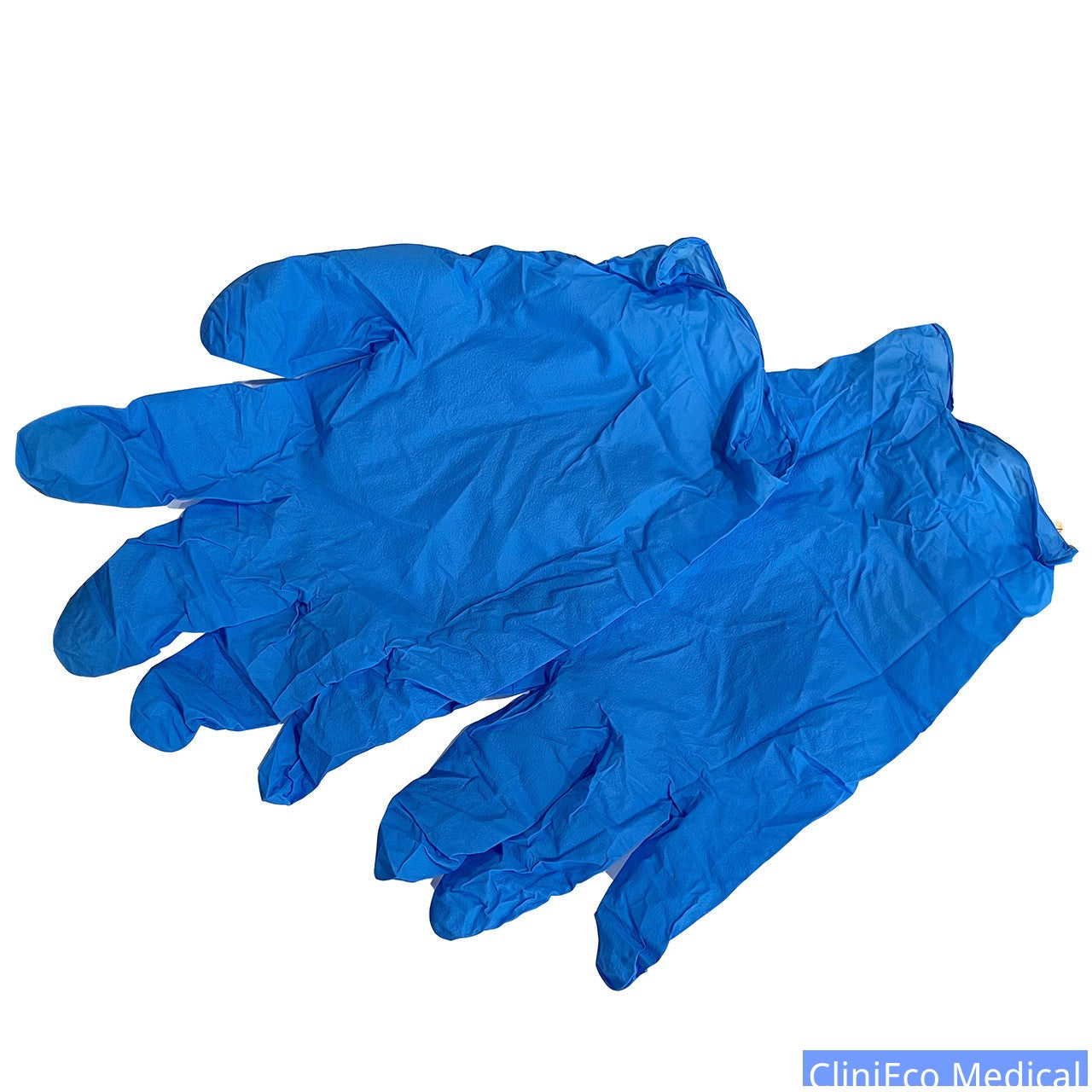CliniEco Medical Nitrile Gloves — 4mil Standard Blue, Bulk 10-Box Case (ToB Wholesale)