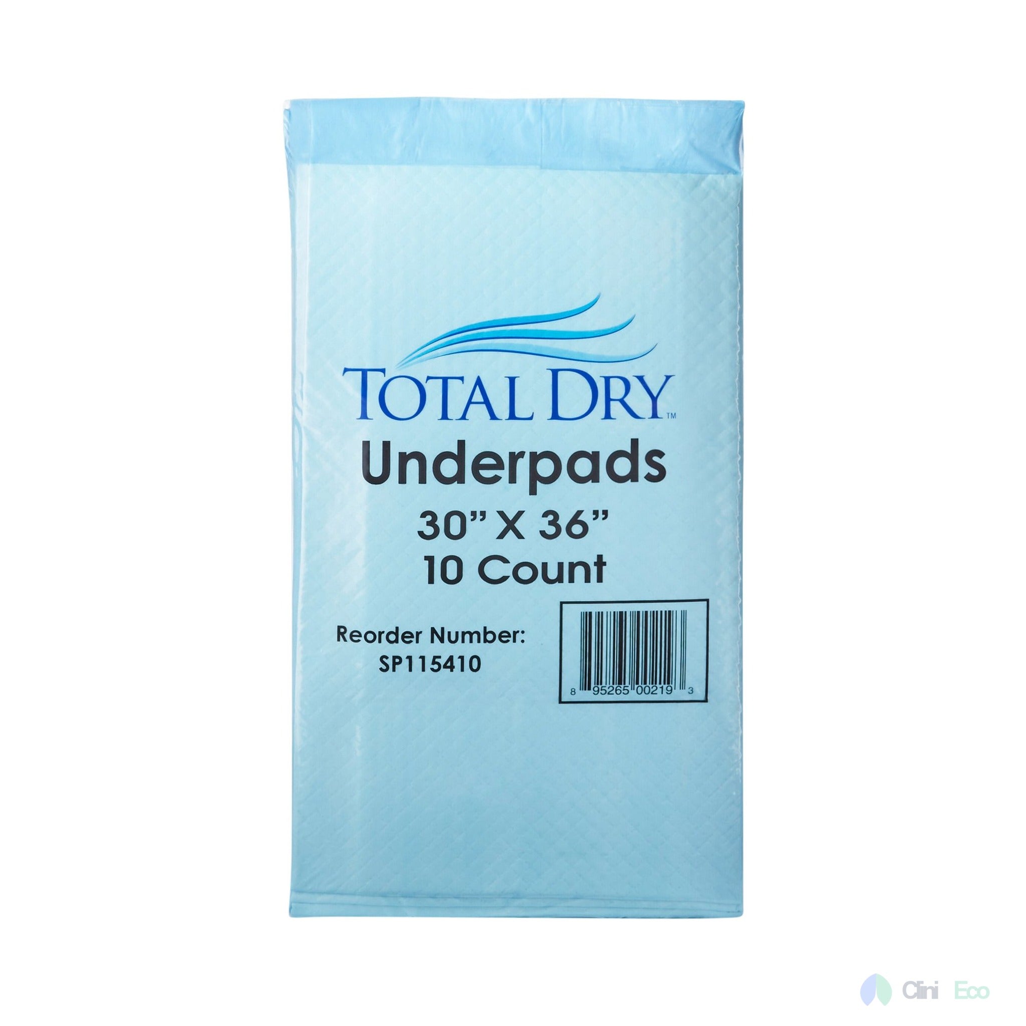 CliniEco Disposable Underpads - Heavy Absorbency, 30x36 Inch