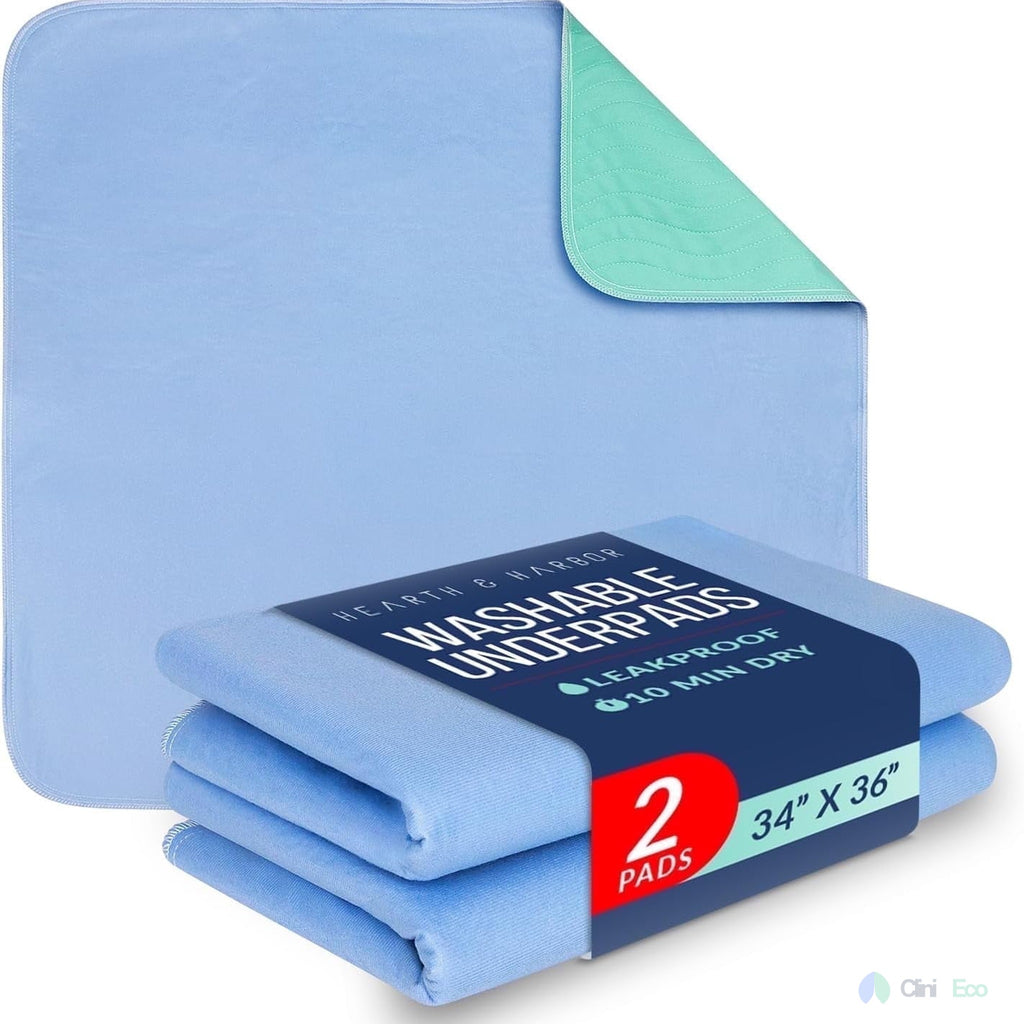 CliniEco Disposable Underpads - Heavy Absorbency, 30x36 Inch