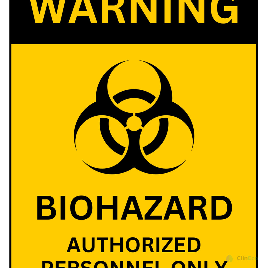 CliniEco Biohazard Medical Waste Bags - Red, 30 Gallon, Leak-Proof