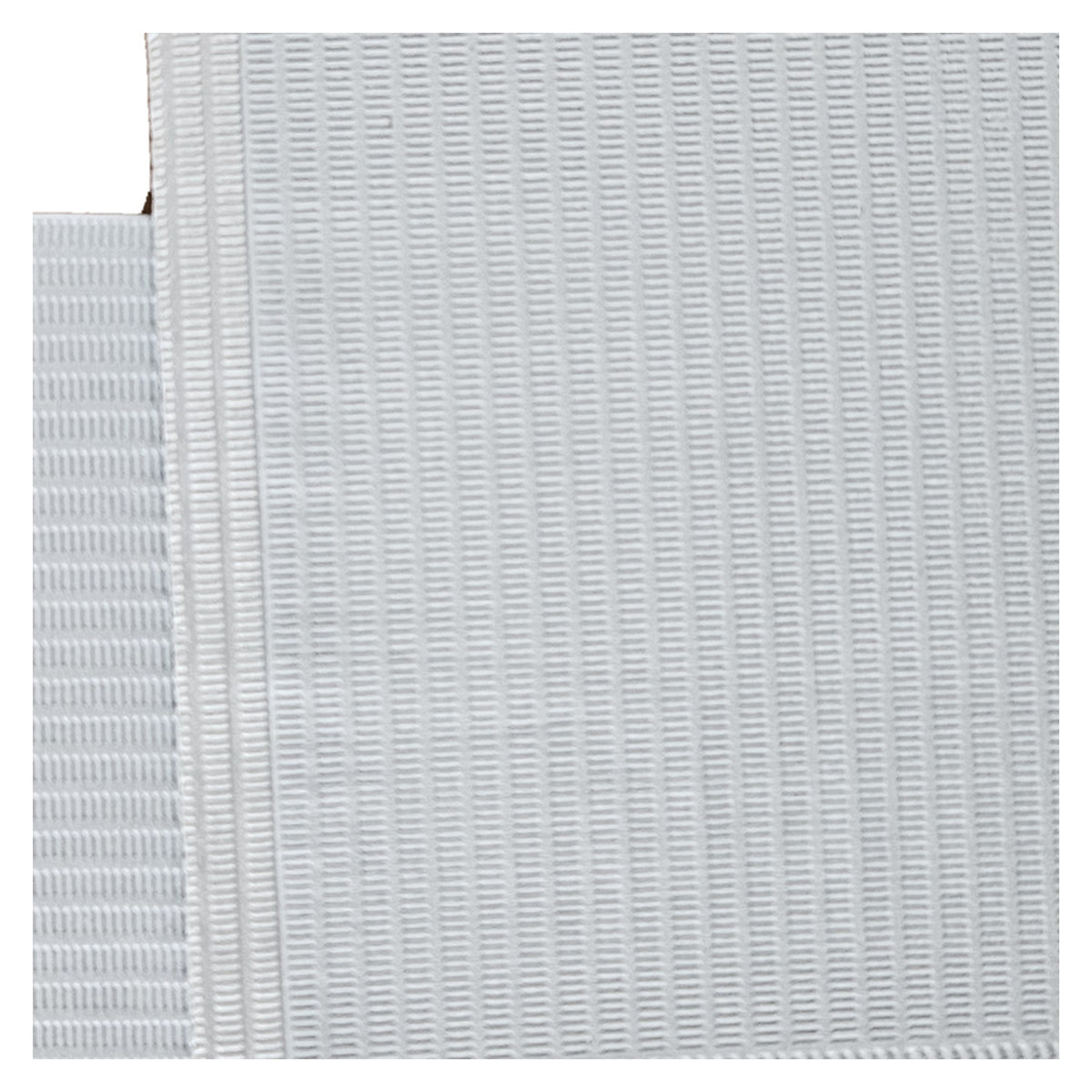 Aurelia dental bibs, white, layered close-up of two stacked bibs showing edge thickness