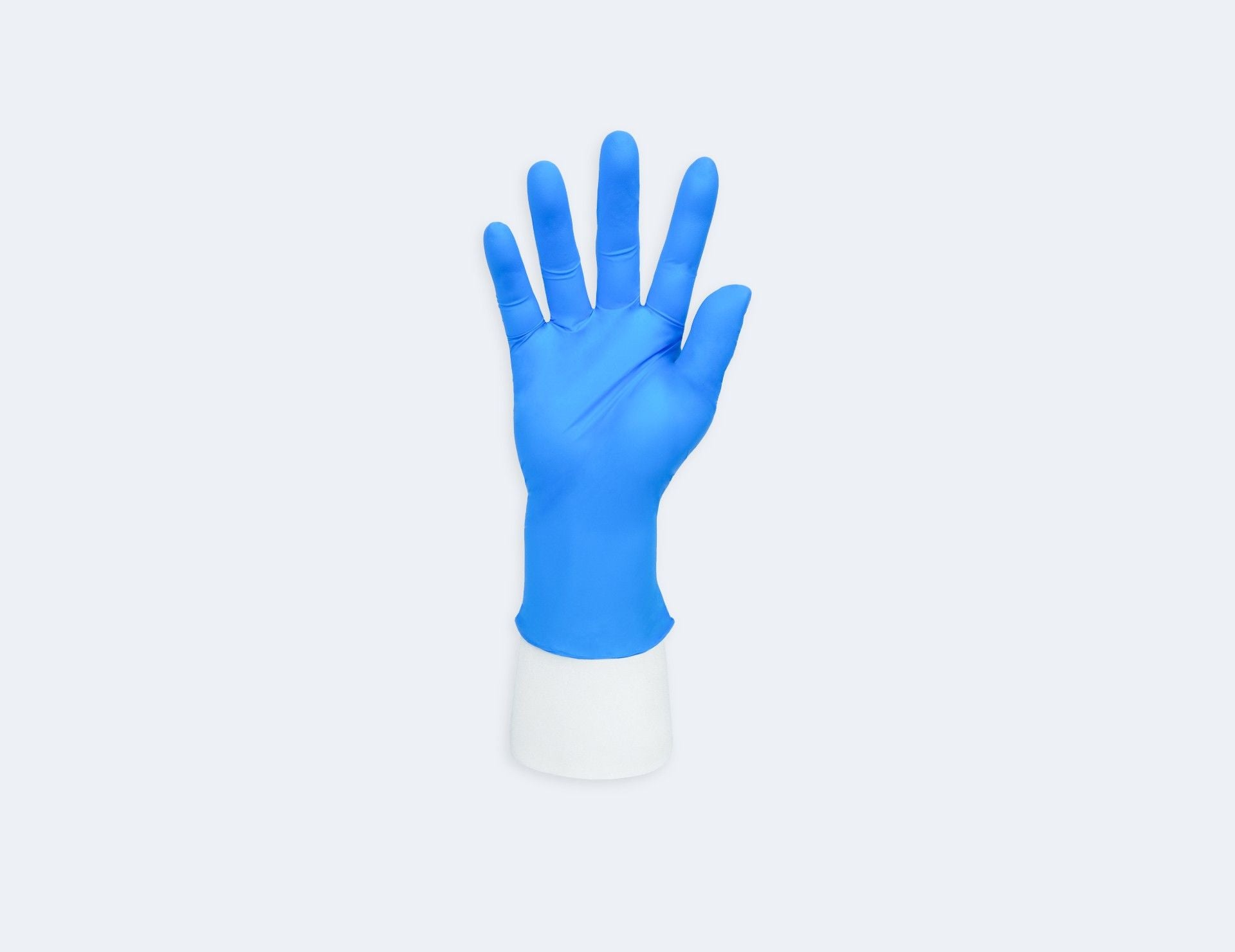 INTCO Touch Flex / Advancare Nitrile Exam Gloves — Powder-Free Blue (official product photo)