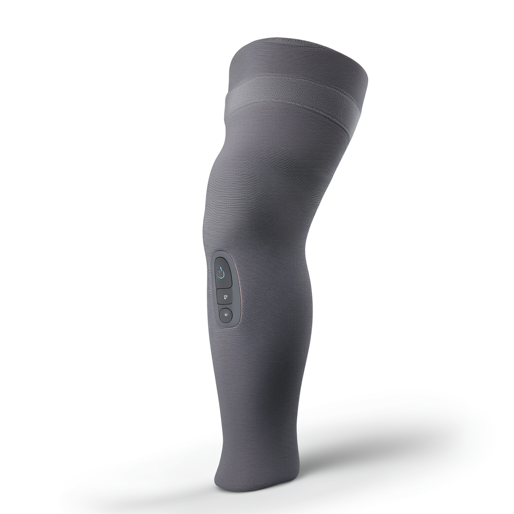CliniEco Knee Massager — Red Light Therapy + Vibration + Heat, Cordless Knee Pain Relief