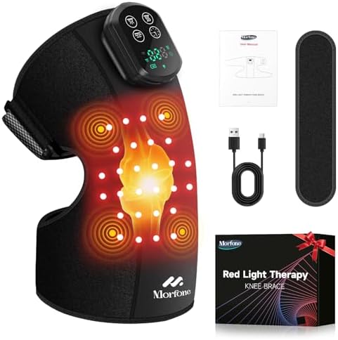 EcoSource Knee Massager — Red Light Therapy + Vibration + He
