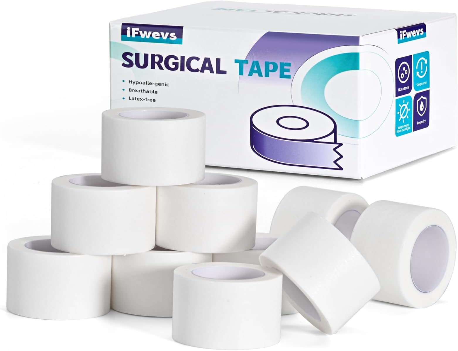 CliniEco Medical Tape - Hypoallergenic, Paper, 1 Inch x 10 Yards