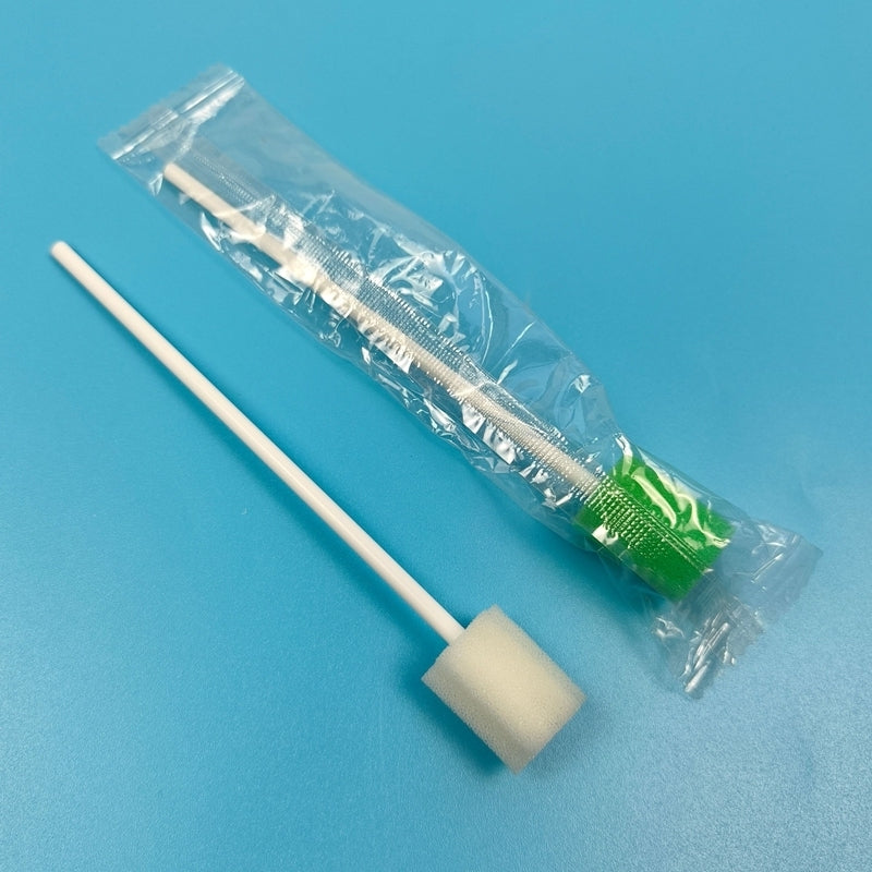 CliniEco Oral Swabsticks - Foam Tipped, 5 Inch, Individually Wrapped, 100 Pcs