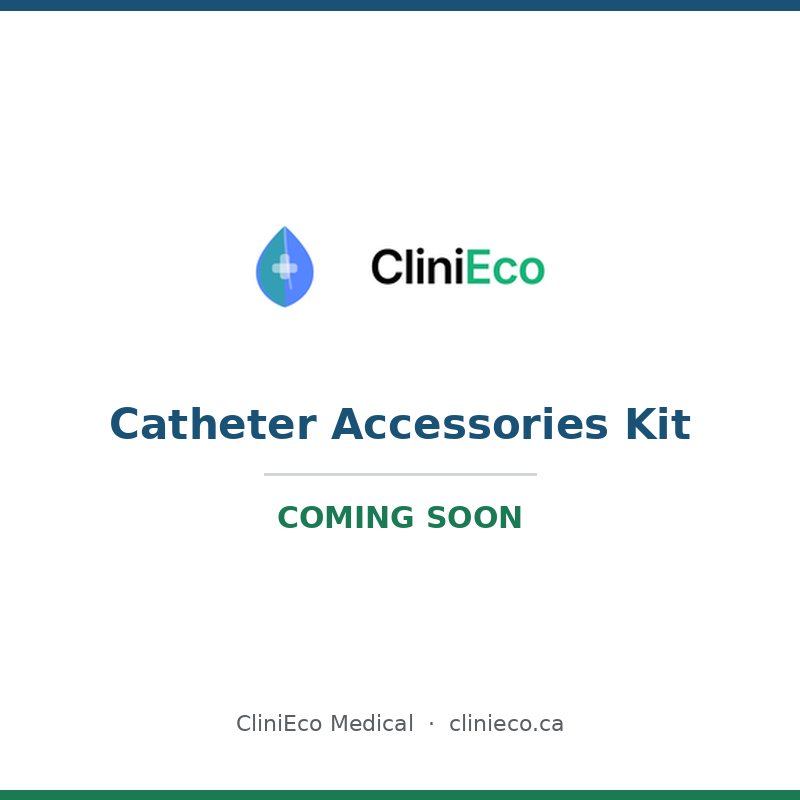 CliniEco Catheter Accessories Kit — urinary drainage bag and tubing (Coming Soon)