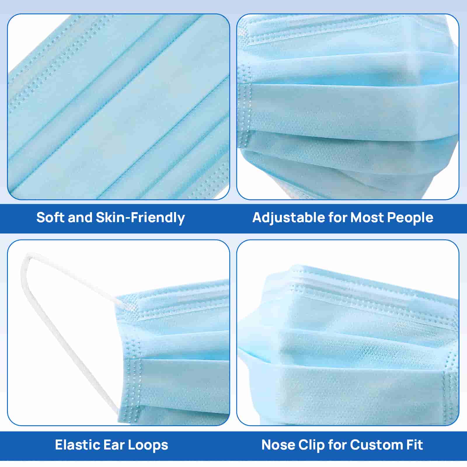 CliniEco Medical CliniEco Medical Face Mask — 3-Ply Standard (Film), 50-Pack