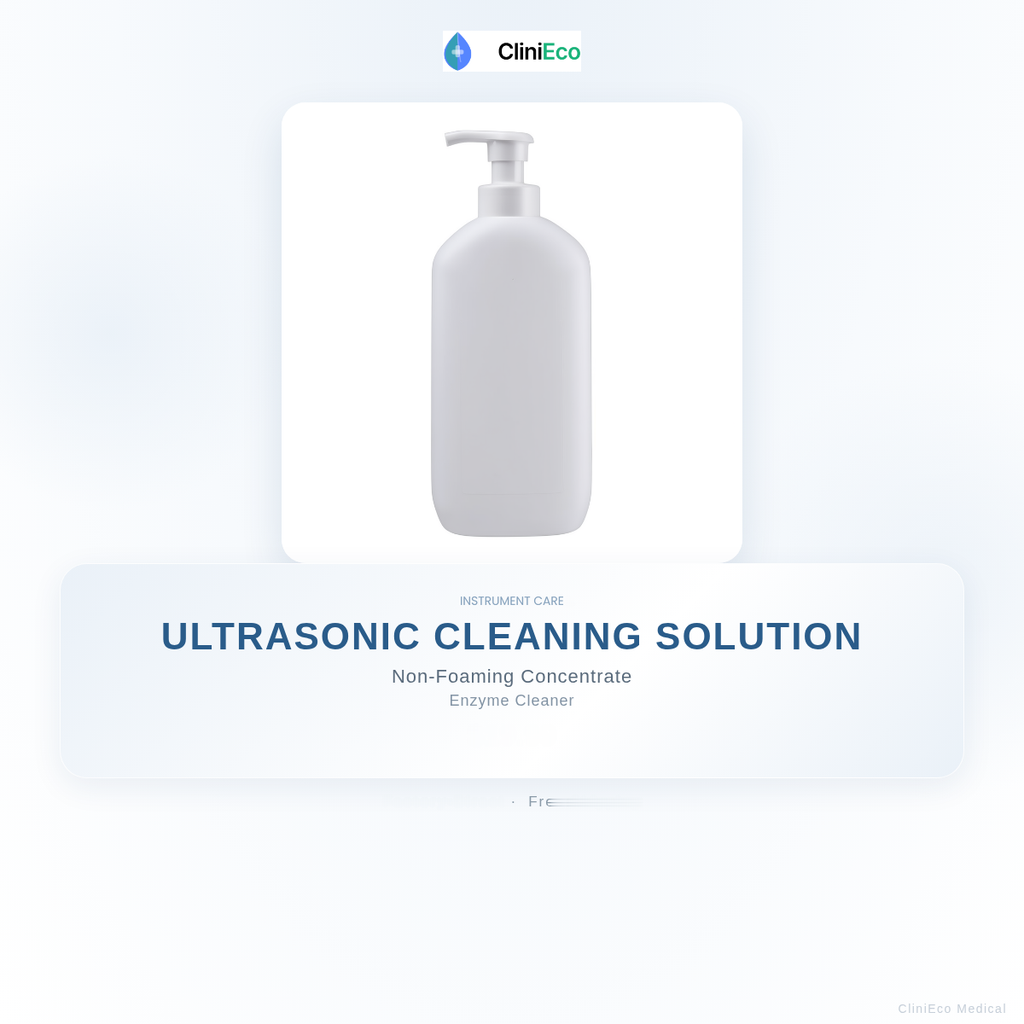 CliniEco Ultrasonic Cleaning Solution — enzymatic, 4 L concentrate