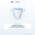 CliniEco Night Plus adult incontinence briefs 5,000ml overnight absorbency, 60 count case