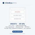 CliniEco Medical UN3373 95 kPa Specimen Transport Bag — 6x9, 3-wall, 100-pack
