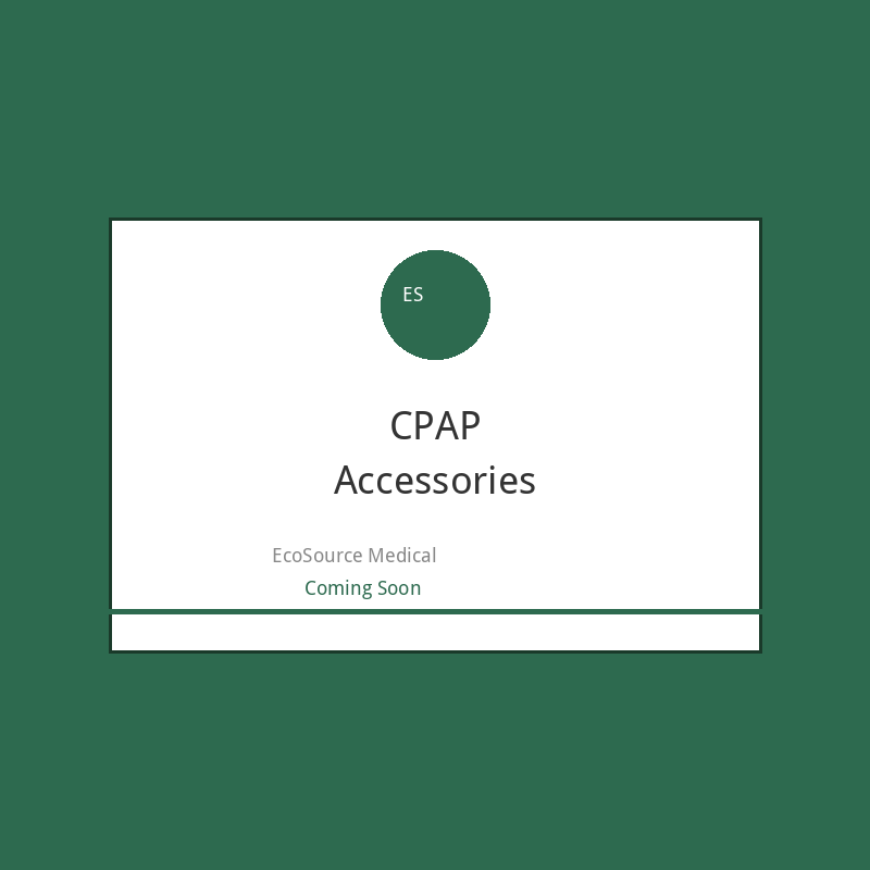 EcoSource CPAP Accessories Pack — replacement parts for sleep apnea therapy Canada