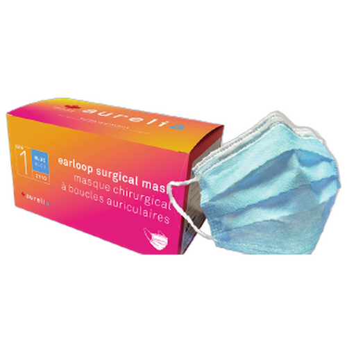 Aurelia Face Mask — Level 3, ASTM F2100, Made in Canada, 50 Count