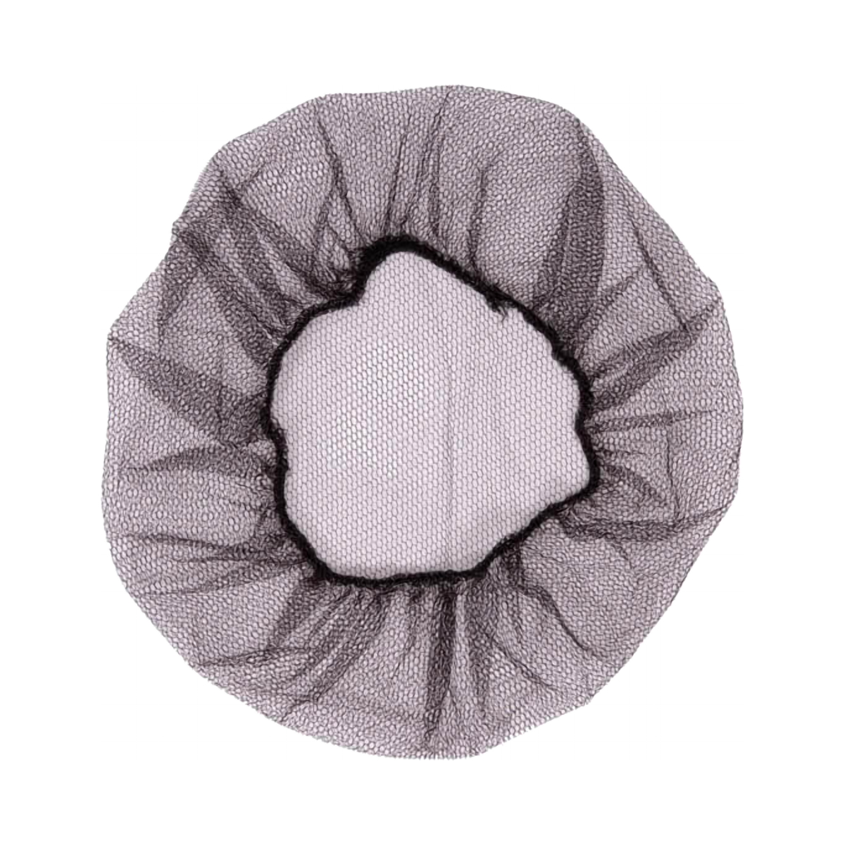 Disposable hairnets 21" — open-mesh nylon with elasticated edge