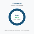 EcoSource Fingertip Pulse Oximeter — Blood Oxygen SpO2 Monitor