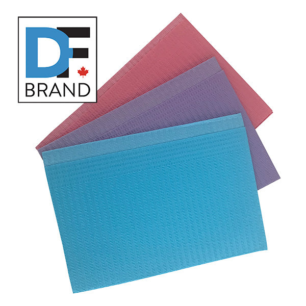 CliniEco Medical Dental Bibs — 3-Layer Paper+PE, 500-Pack