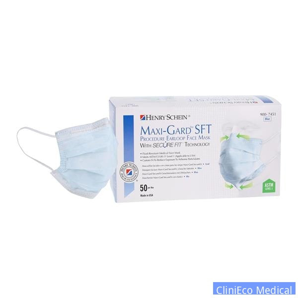 CliniEco Medical Face Mask — 3-Ply, ASTM Level 1, 50-Pack Bulk - Image 4
