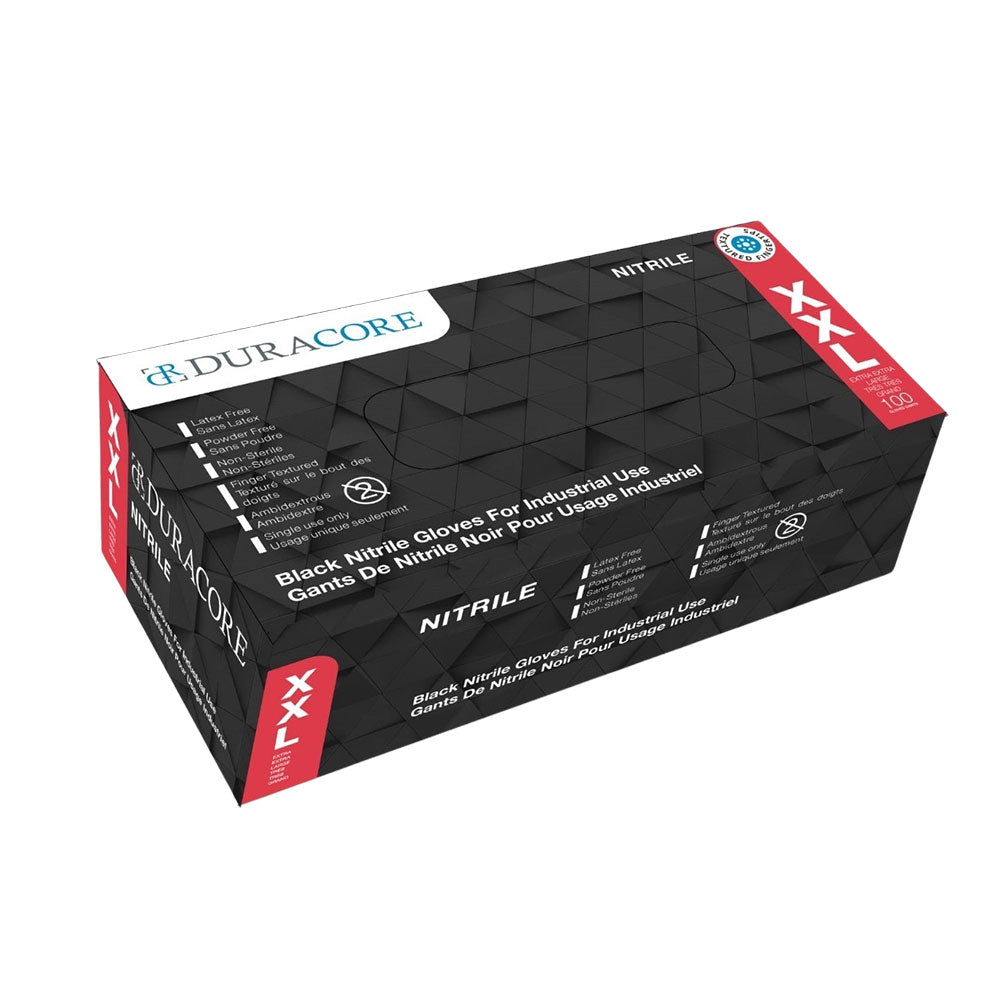 CliniEco Medical Nitrile Gloves — 6mil Heavy-Duty, Black, 100-Pack - Image 5
