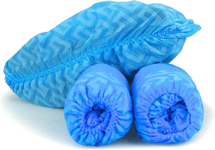 CliniEco Medical Shoe Covers — PP Non-Woven, Non-Slip Sole, 100-Pack
