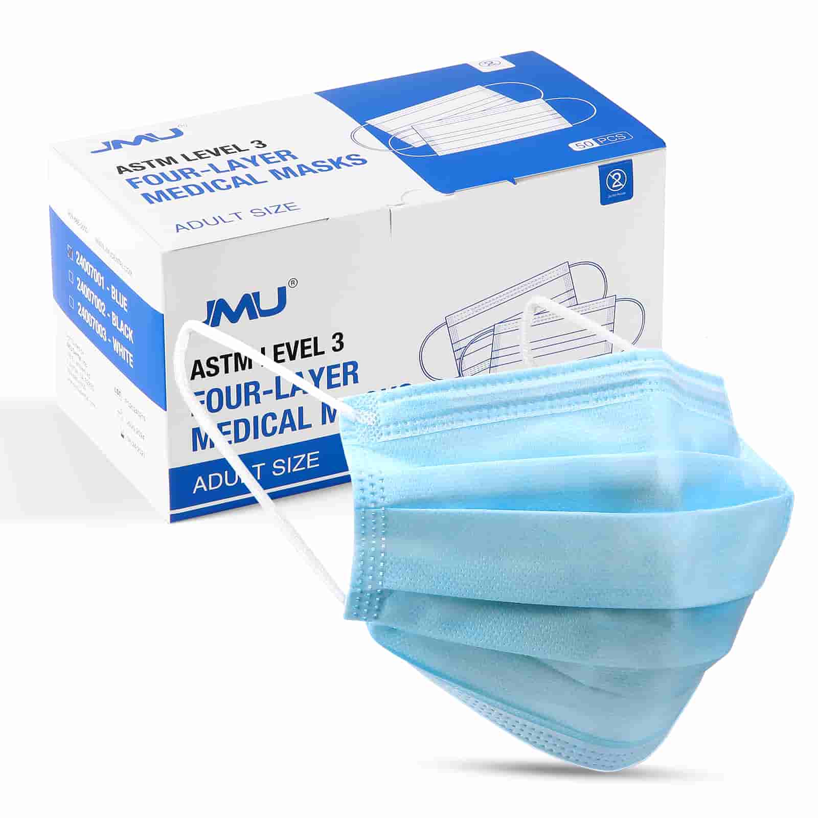 CliniEco Medical Surgical Mask — Individually Wrapped, 3-Ply, 50-Pack - Image 2