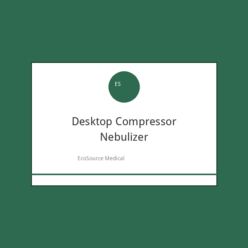 CliniEco Desktop Compressor Nebulizer — Medical-Grade Aerosol Therapy for Asthma & COPD