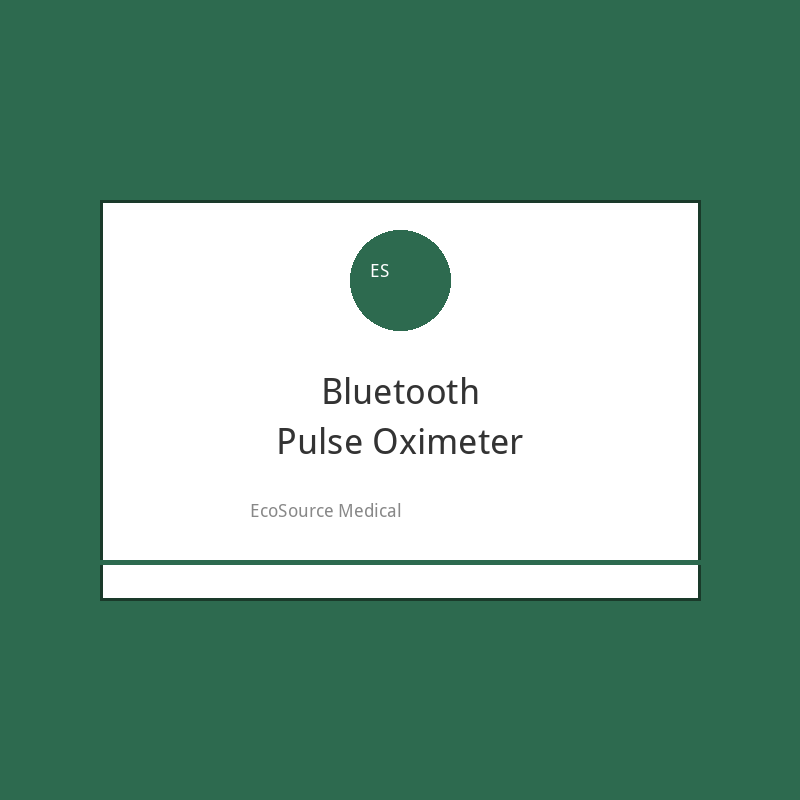 CliniEco Bluetooth Pulse Oximeter — APP-Connected Fingertip SpO₂ Monitor with Trend Tracking