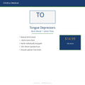 CliniEco Medical Tongue Depressors — Birch Wood, 1.8mm Thick, Sterile, 100-Pack