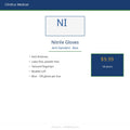 CliniEco Medical Nitrile Gloves — 4mil Standard, Blue, 100-Pack